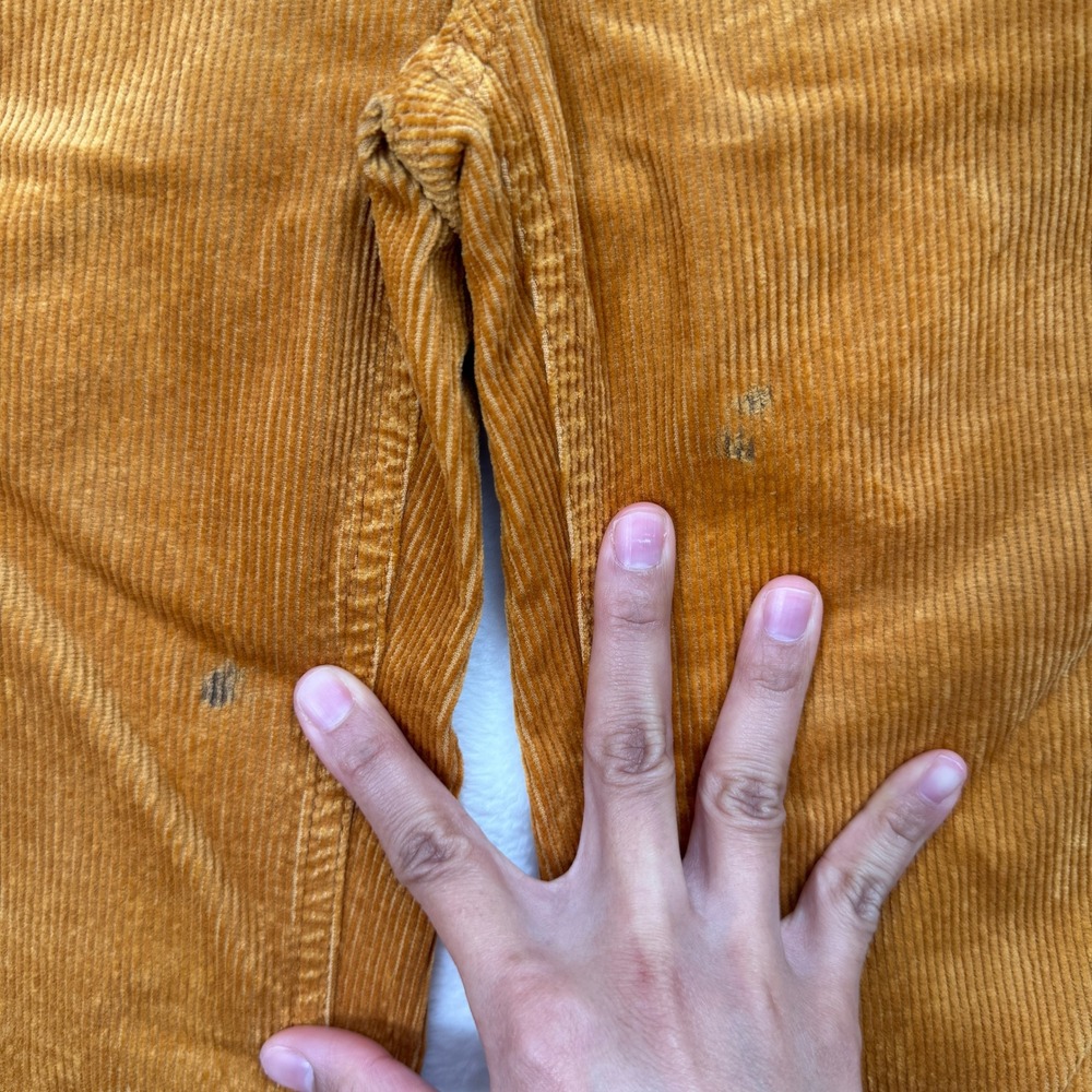 Anthropologie Pilcro Corduroy Pants Womens‎ 25 Mustard Yellow Wide Leg High Rise - Picture 3 of 16